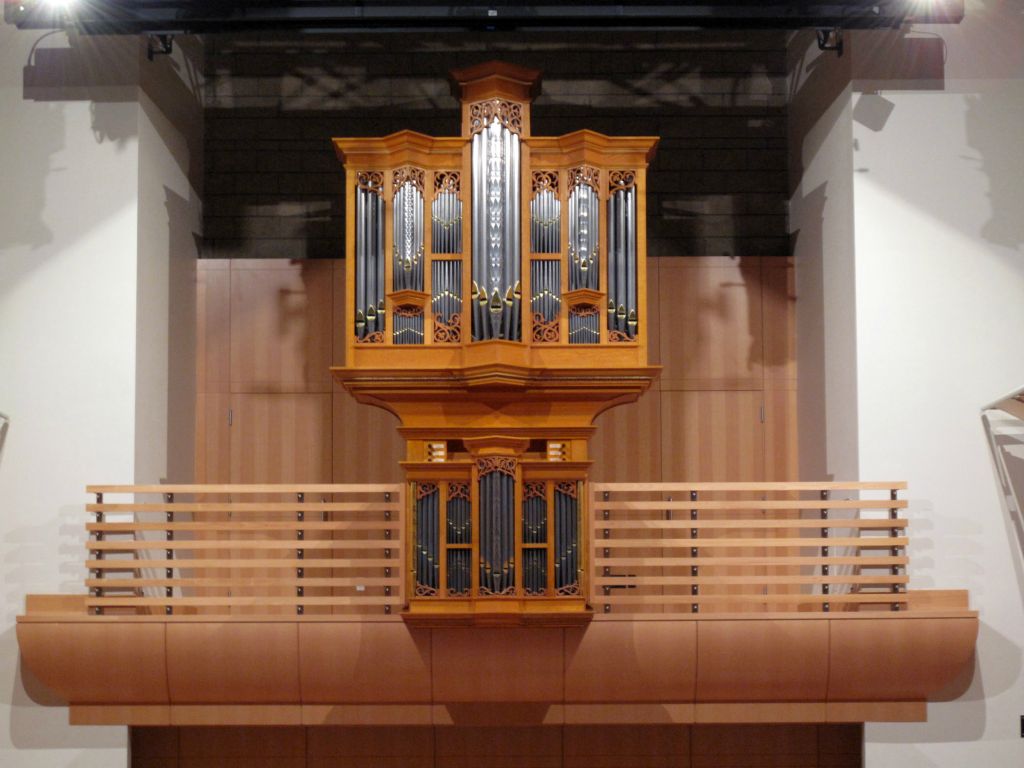 The organ in it's current home at Sonoma State University